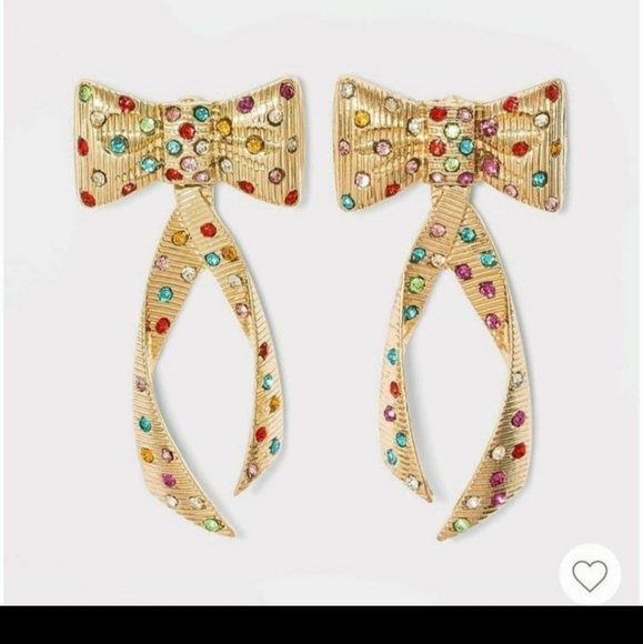 Sugarfix by Baublebar Gift Bow Earrings NWT - Picture 2 of 4